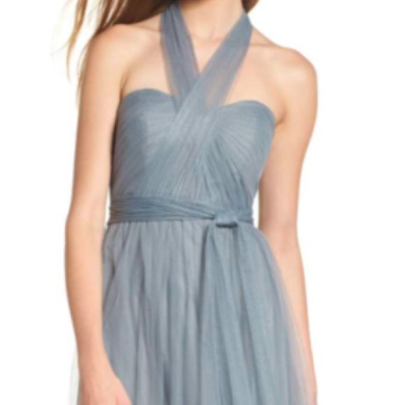 Jenny Yoo Annabelle Dress in Mayan Blue Size 4 - Picture 5 of 11